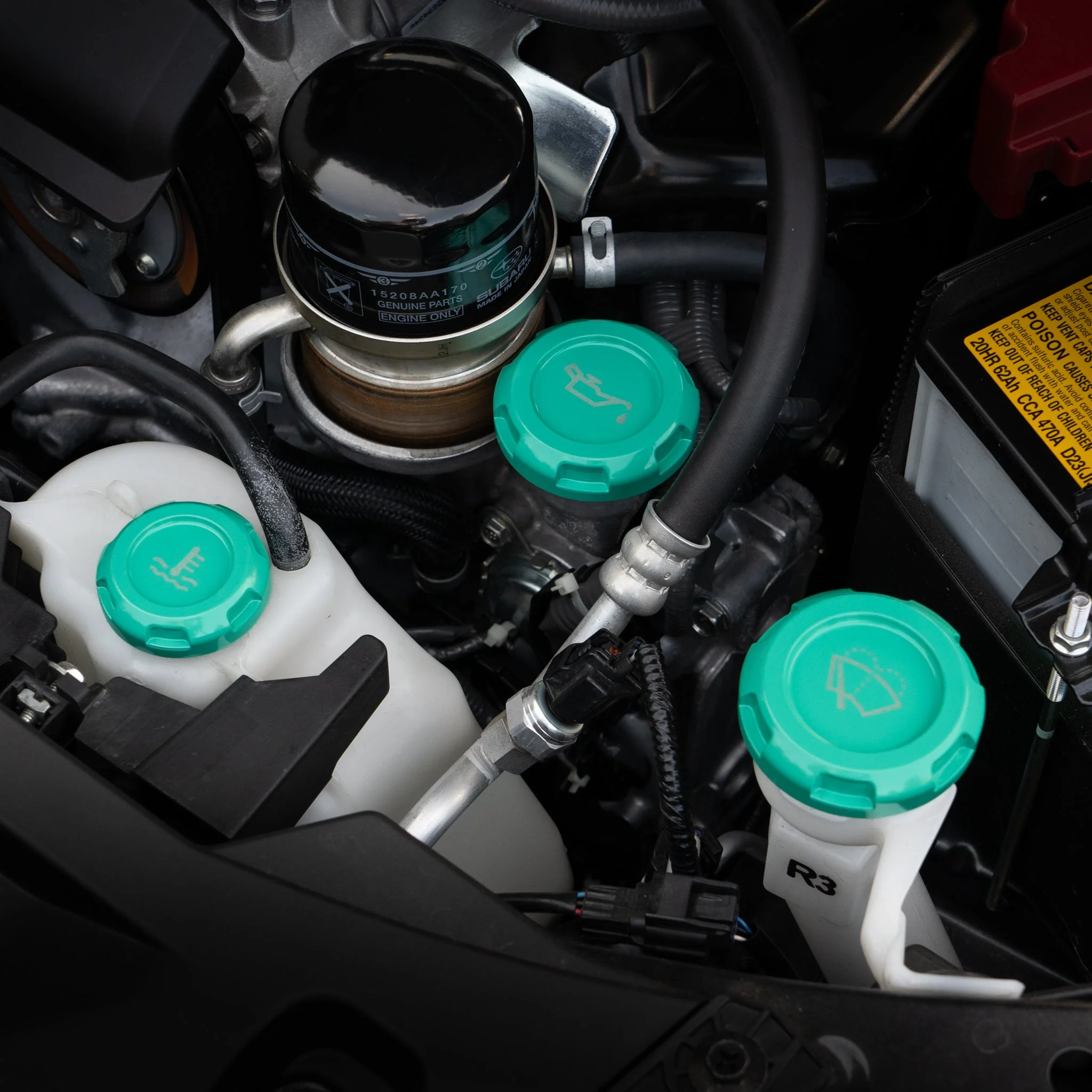 Billetworkz Engine Bay Caps – 2015–2021 Subaru STI - Image 22